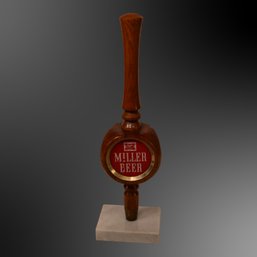 Miller Beer Tap Mounted On Marble Base