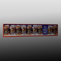 Miller Draft The Cold Ones Embossed Metal Sign