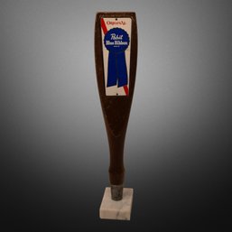Pabst Blue Ribbon Tap On Marble Base
