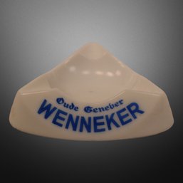 Oude Genever Wenneker Milk Glass Ashtray