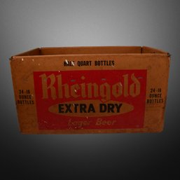 Rheingold Extra Dry Cardboard Adveretising Crate Box