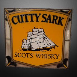 Cutty Sark Whisky Glass Window Sign