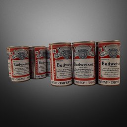 2 Six Packs Of Tab Top Budweiser Cans New Old Stock