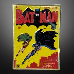 Vintage Batman No 1 Comic Book Cover Sign Metal