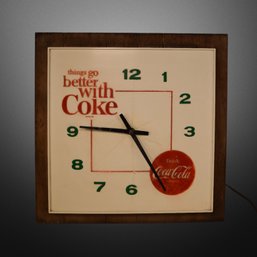 Plastic Drink Coke Advertising Clock