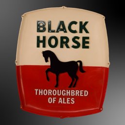 Black Horse Thoroughbred Of Ales Bar Sign