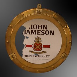 John Jameson Irish Whiskey Porthole Advertising Mirror