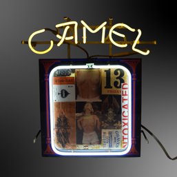 Camel Cigarette Neon W Advwertising Window