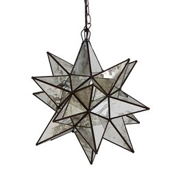 Worlds Away Moravian Star Chandelier