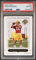 2005 Topps Aaron Rodgers Rookie Card PSA 10 - KL