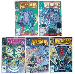 1987 Marvel Comics THE AVENGERS #285,286,287,288,289