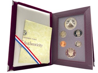 1988 United States Olympic Games Prestige  Set. Silver Dollar Coin.