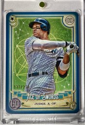 Aaron Judge 2020 Topps Gypsy Queen 'Ace Of Swords' Blue Parallel SP/250