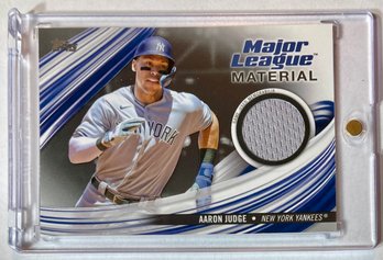 Aaron Judge 2023 Topps 'Major League Material' Patch Card SP/199