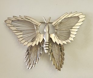 Vintage Sterling Silver Intricate Butterfly Brooch/Pin