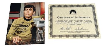 Star Trek George Takei Autographed Photograph 8x10