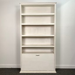 Tall Storage Shelf In White