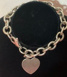 Tiffany & Co. Heart Sterling Silver Bracelet