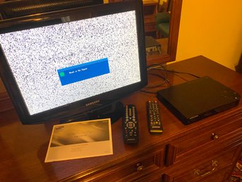 Samsung 19' TV And Blu Ray Player