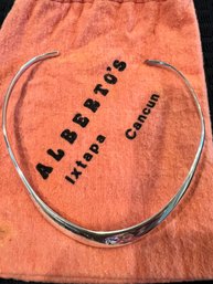 Sterling Silver Choker From Albert's, Ixtapa, Cancun, Mexico