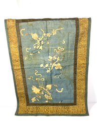 19th Century Chinese Embroidered Textile  Panel