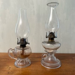 A Pair Of Vintage Oil Lamps