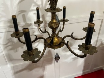 Gold Wheat Chandelier, French