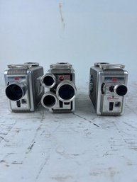 Lot Of Three Kodak Brownie 8mm Movie Cameras II