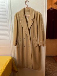 Regency Pure Camel Hair Coat Size 8