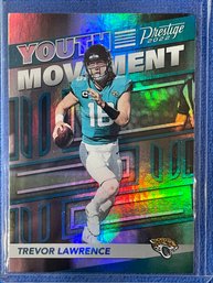 2021 Panini Prestige Youth Movement Trevor Lawrence Rookie Card #YM-6