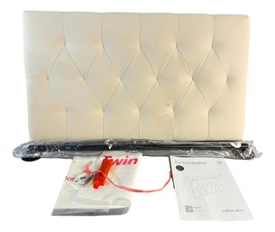 Nathan James Remi Tufted Wall Mounted Hanging Headboard Twin Size