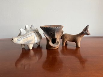 Group Of Small African Collectible Decor Pieces