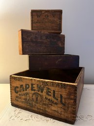 Vintage Wooden Crate And Boxes (4)