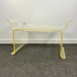 Vintage Two Part Lucite Bench Or Table