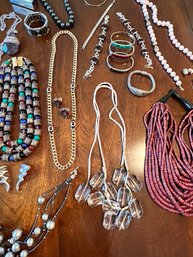 Super Lot Of Good Costume Jewelry, See Photo's