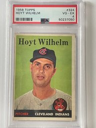 1958 Topps Hoyt Wilhelm Card #324     PSA 4