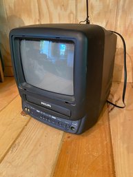 Small Vintage Portable Tv With Vcr