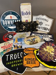 Metal Beer Signs Various Sizes Modelo Corona Ballast Point Downeast Wormtown Anchor Brewing Toppling Goliath