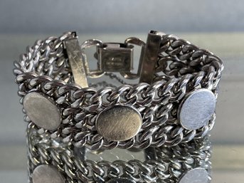 Vintage Kafin New York Chain Link Cuff Bracelet