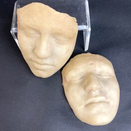 Pair Of Artist Studio Wax Masks