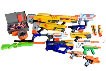 Huge Lot Of NERF Guns And Accessories