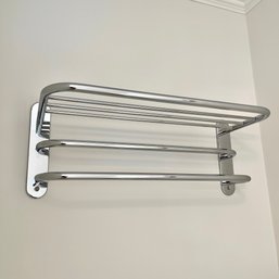 A Modern Chrome Towel Rack - Bath3