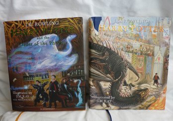 Illustrated 'Harry Potter And The Order Of The Phoenix' & 'Harry Potter And The Goblet Of Fire' Novels