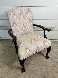 A Vintage Imperial Decorating & Upholstering Company Flame Stitch Chair
