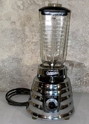 Vintage Osterizer Deluxe Two Speed - Four Cup  Working Stainless Steel Beehive Blender