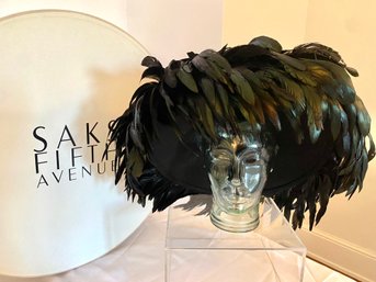 Fabulous Vintage Feather Hat By Whittail And Shone