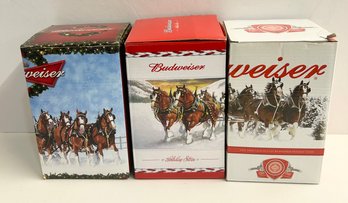 Holiday Budweiser Stein Lot 5: 09, 10, 11 (BRAND NEW)