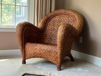 Potterybarn Rattan Woven Armchair