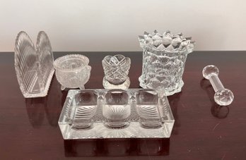 Collection Of  Vintage Glass/Crystal Items