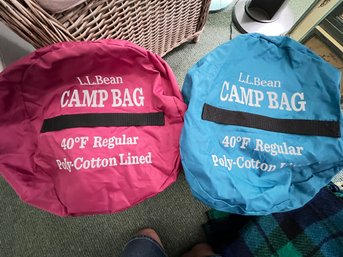 Two LL BEAN Sleeping Bags, New W/o Tags